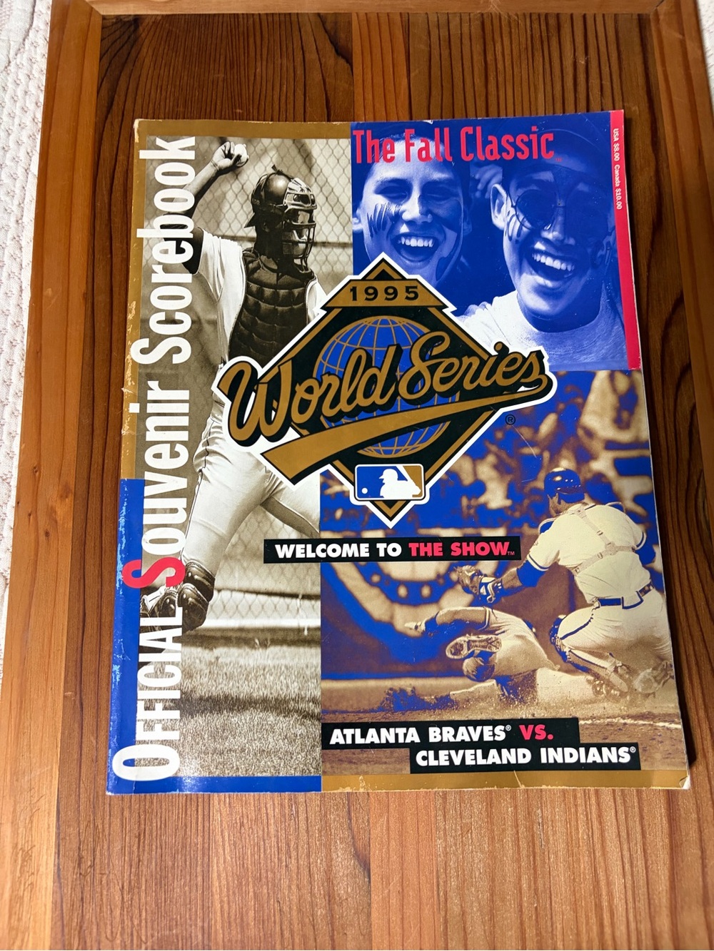 1995 World Series Atlanta Braves v. Cleavland Indians program EUC collection